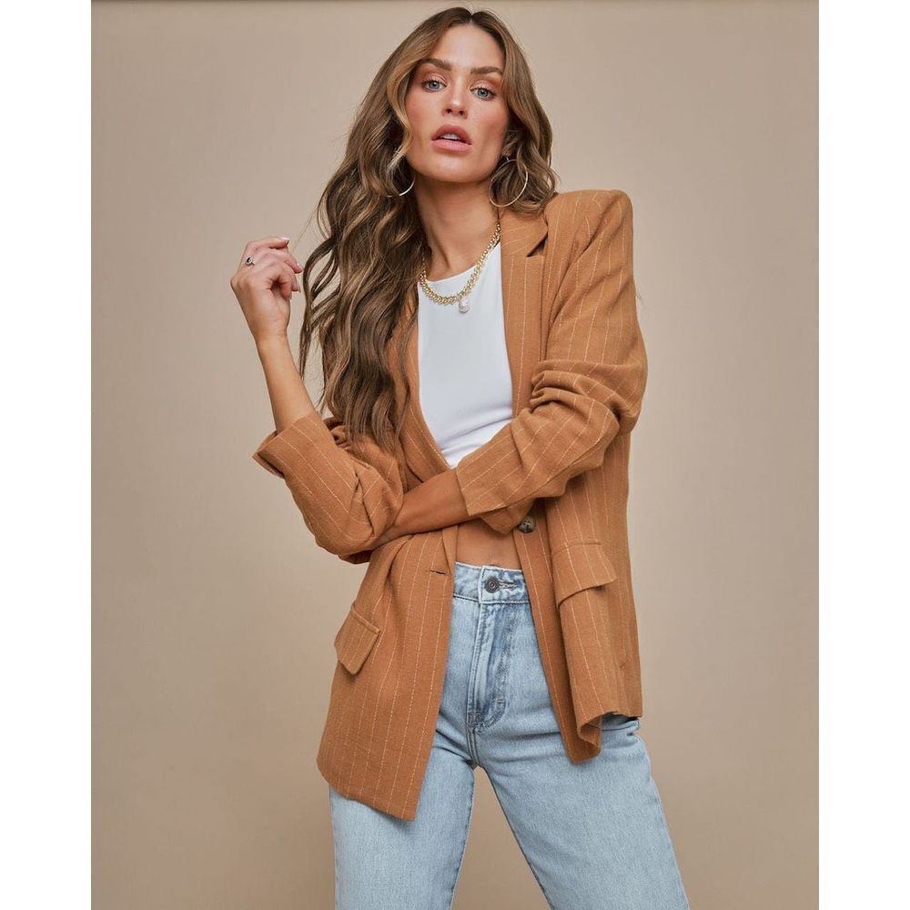 ✨HP✨AMBER LINEN BLEND BLAZER✨